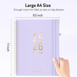 2025-2026 Academic 18-Month Daily & Weekly Agenda Planner – Hardcover Calendar Book
