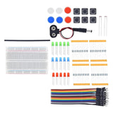 13-in-1 Mini Breadboard Starter Kit – USB Power + 3-Color LEDs & Jumper Wires for Arduino DIY Lab