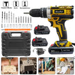 21V Cordless Drill Electric Screwdriver Set – Mini Wireless Power Driver with Lithium-Ion Battery for Home DIY & Repairs