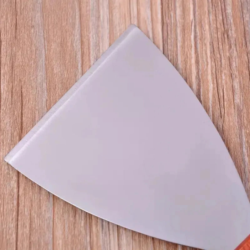 Set of 2 Large Stainless Steel Spatulas with Wooden Handles – Slotted & Solid Turner for Grilling, Iron-Plate, Pizza & Steak Cooking