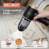 Belibuy Portable Vacuum Cleaner – High Power Handheld Vacuum for Home, Car, Office & Carpet Cleaning