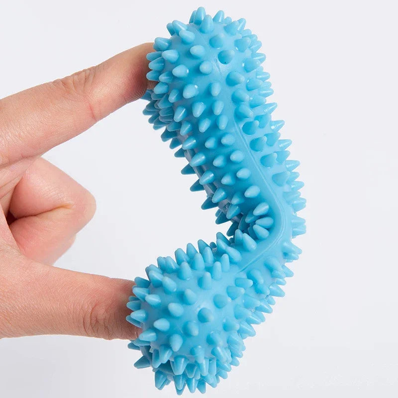 TPR Knot Chew Toys – Bite-Resistant Training & Teeth Cleaning Toys for Small Dogs
