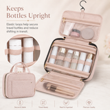 Premium Hanging Toiletry Bag with 360° Hook & Clear Travel Compartments