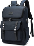 Vintage Laptop Backpack with USB Charging – Lightweight 15.6″ Travel & College Backpack
