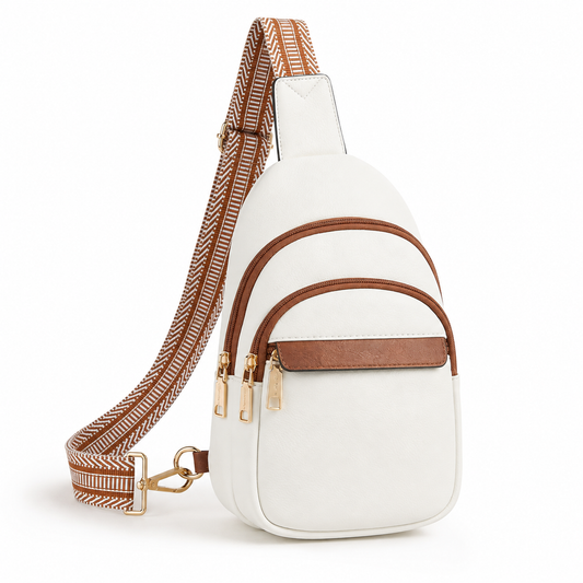 Women’s RFID Leather Sling Bag – Compact Anti-Theft Crossbody for Travel & Everyday Use