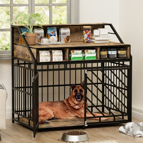 Bamboo Elevated Dog Bowl – Raised Pet Feeding Station with Durable Stand, Stainless Steel Bowls & Ergonomic Design