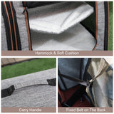 Portable Soft-Sided Pet Carrier with Divider – Two-Compartment, Padded, Foldable & Storage Bag Included