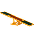 Wooden Dog Agility Seesaw – 71" Weather-Resistant Training & Exercise Equipment for Dogs, Outdoor Natural Wood Balance Board
