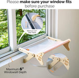 Adjustable 2-in-1 Cat Window Perch Sunbathing Seat – Pink, Holds 40 lbs