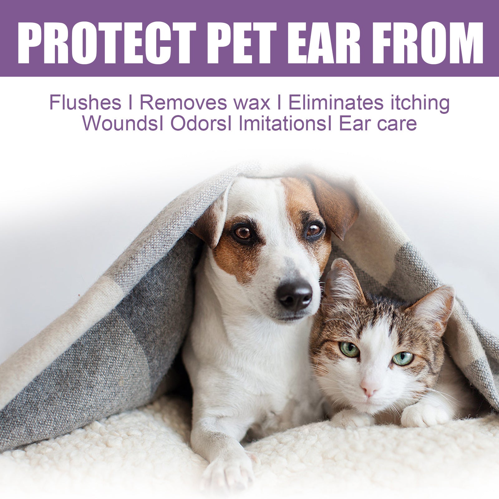 Cat & Dog Ear Wax Relief Drops – Gentle Ear Odor Cleaner for Safe, Daily Ear Hygiene