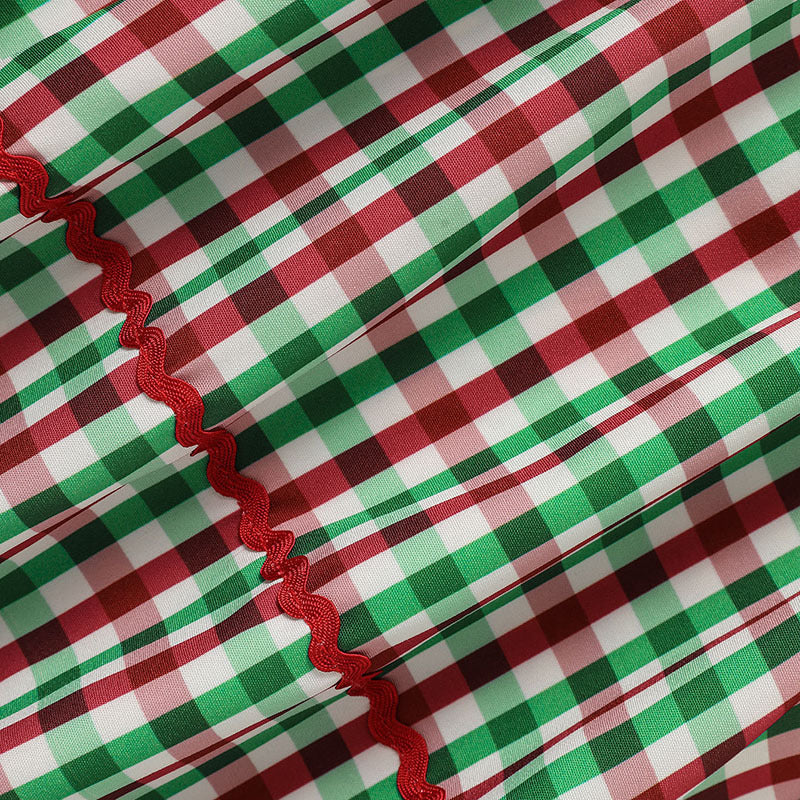 Toddler & Baby Girls Christmas Dress 🎄 Plaid Party Outfit with Embroidered Tree (118 karakter ✅)