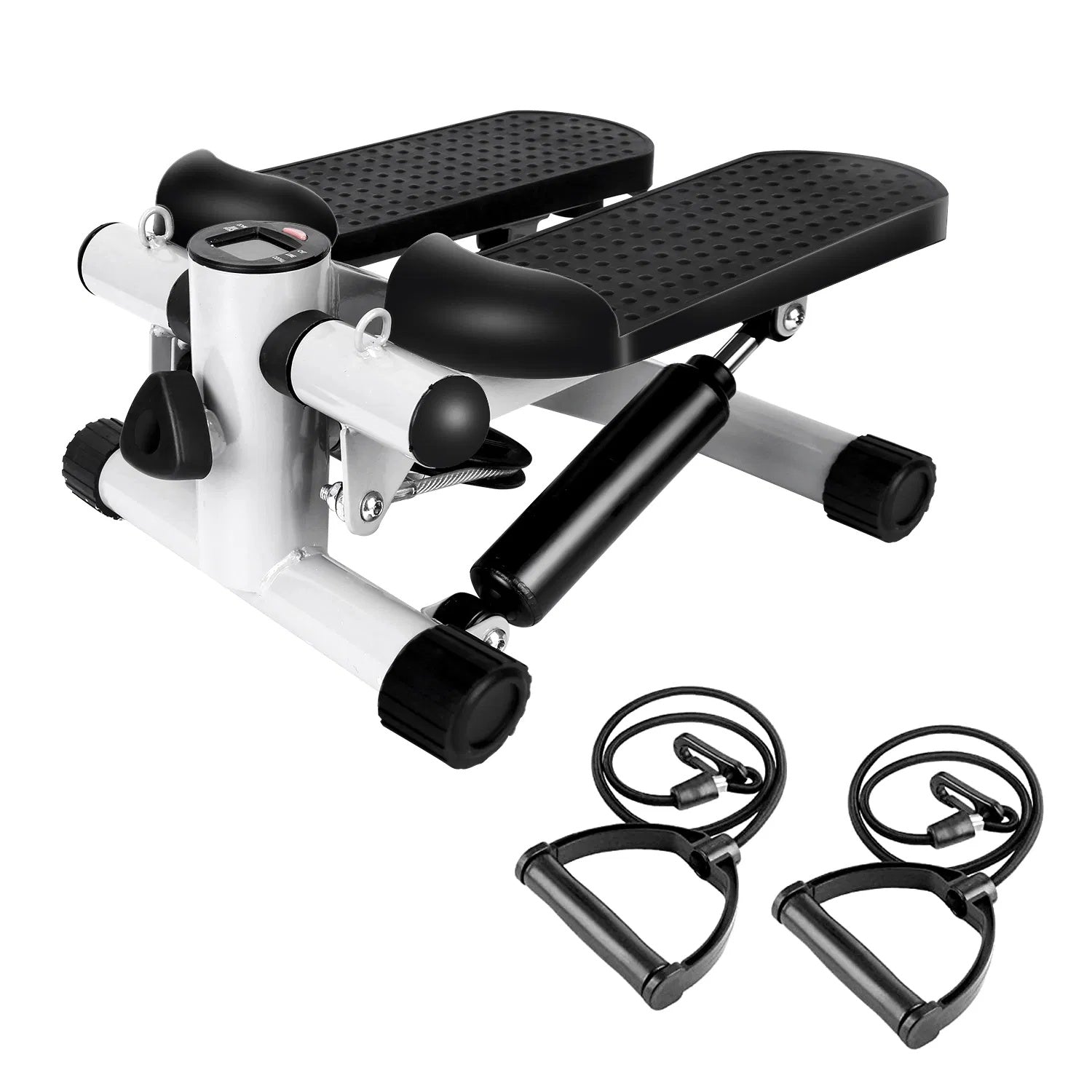 Mini Fitness Stepper for Women with LCD Monitor & Resistance Bands – Quiet Stair Stepper Max 330 lbs 💃🏋️‍♀️🔥