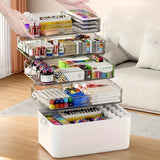 5-Tier Stackable Storage Bins with Lids & Doors – Collapsible Large-Capacity Organizer Box Set for Home, Kitchen, Office 🏡