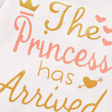 Newborn Baby Girl Outfit Set – Letter Print Romper, Tutu Skirt & Matching Headband | Coming Home Clothes