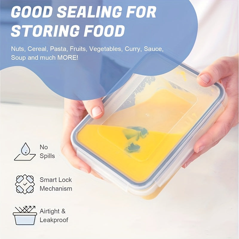 48-Piece Leak-Proof Meal Prep Food Storage Containers Set – Airtight, BPA-Free with Snap-Lock Lids & Free Labels
