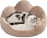 Mewoofun Round Cat Bed – 23" Washable Fluffy Pet Couch with Anti-Slip Bottom for Indoor Cats, Kittens & Small Dogs