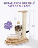 Indoor Cat Soft Scratching Board & Interactive Ball Track Toy – Cloud-Shape Groomer with Sisal Scratcher and Pom-Pom Ball Play
