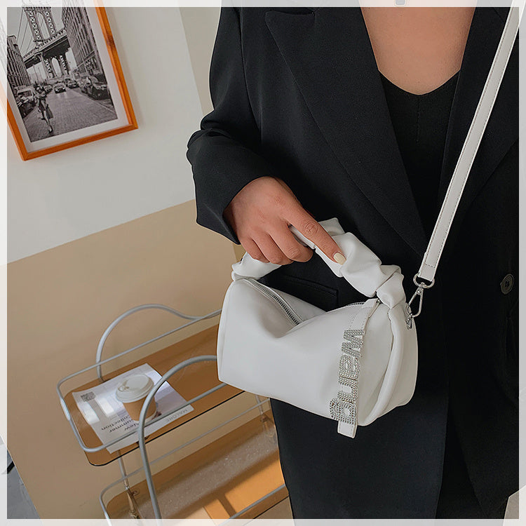 Women’s Pleated Shoulder Bag – Fairy Student Underarm Handbag for Daily Use