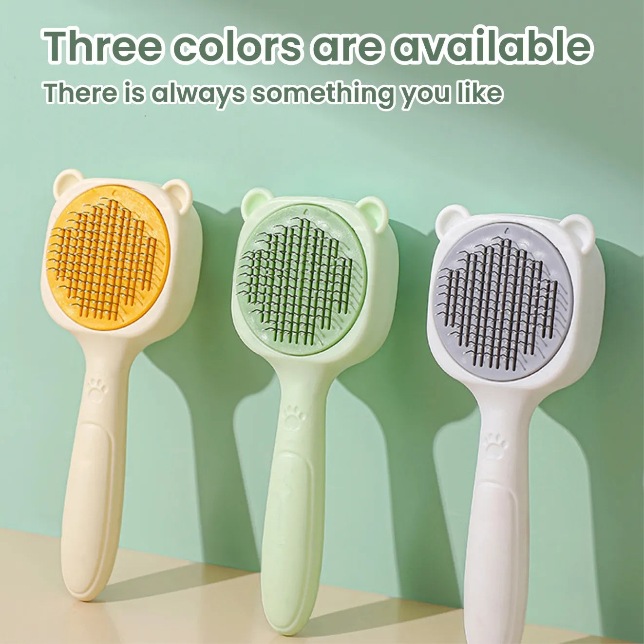One-Key Spray Pet Comb – Deep Cleaning Deshedding & Detangling Tool with Built-In Grooming Mist