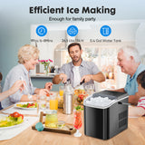 Portable Ice Maker – Compact Bullet Ice Machine with Handle, Self-Cleaning & Quiet Operation