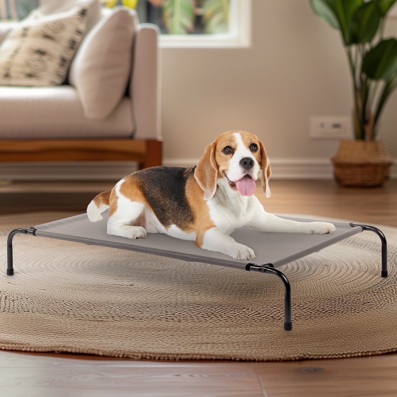 Pet Beds – Soft Plush Washable Cushion with Supportive Padding & Non-Slip Bottom for Cats, Puppies & Small Dogs