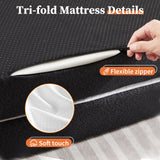 Triple Fold Memory Foam Pad – Portable, Lightweight, Comfortable Sleeping Mattress for Home, Travel & Camping