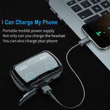TWS Wireless Bluetooth 5.1 Earbuds - Waterproof Sports Headphones with Charging Case