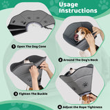 Pet Elizabethan Collar – Single Layer Recovery Cone for Cats & Dogs (M Size)