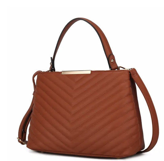 MKF Collection Dakota Satchel Handbag – Vegan Leather Women’s Purse by Mia K