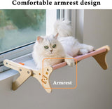 Adjustable 2-in-1 Cat Window Perch Sunbathing Seat – Pink, Holds 40 lbs