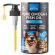 PetOmega™ 32 oz Fish Oil for Dogs – Skin & Coat Enhancer with Omega-3 for Healthy, Shiny Fur