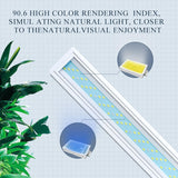 YEE Six Row Grass Light Stand – 47.8cm Blue & White LED Aquarium Plant Light, 22W US Standard for Freshwater & Saltwater Tanks