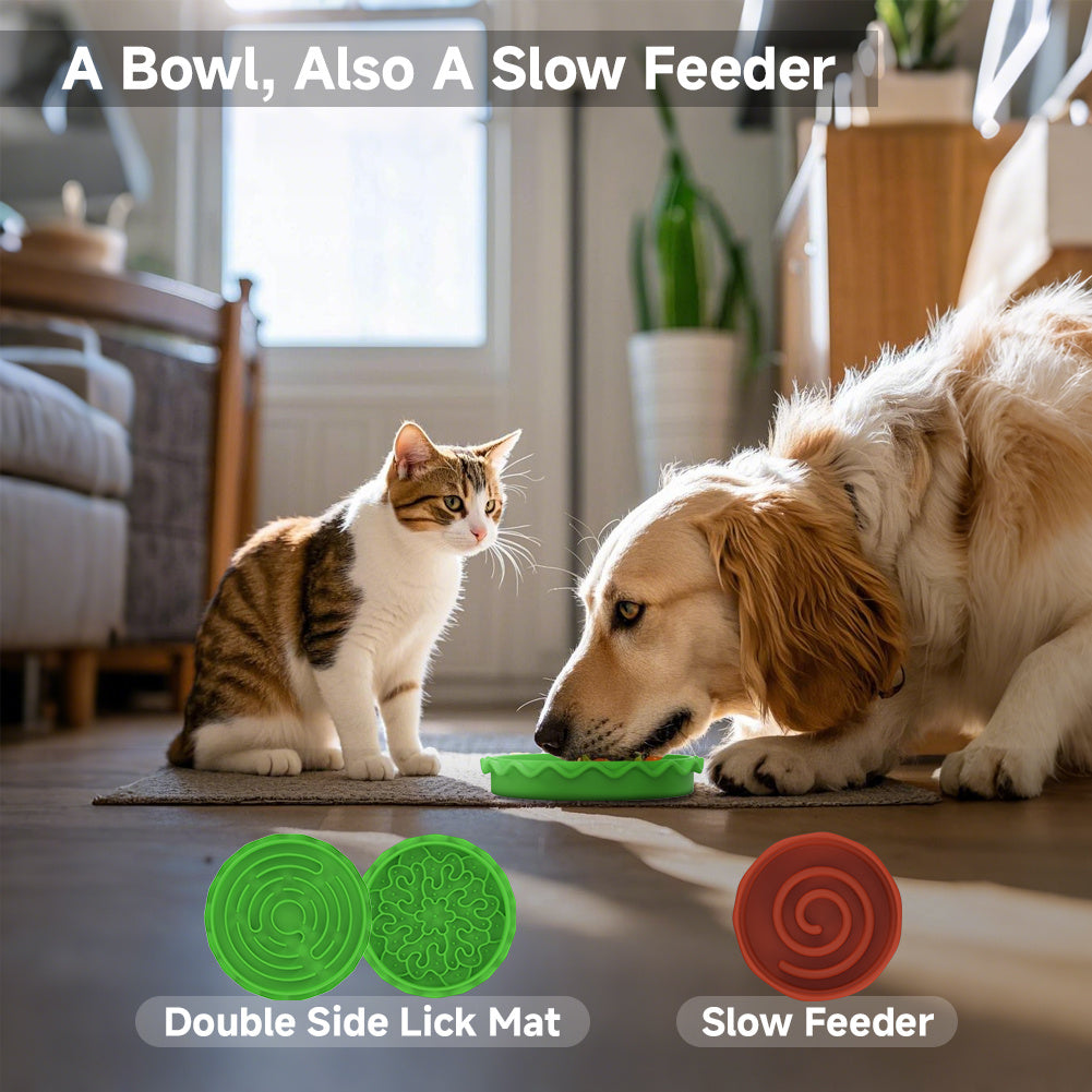 Hamburger Appearance Pet Cat & Dog Bowl – Multi-Layer 5-in-1 Feeding Bowl Set, Fun & Practical Design for Pets