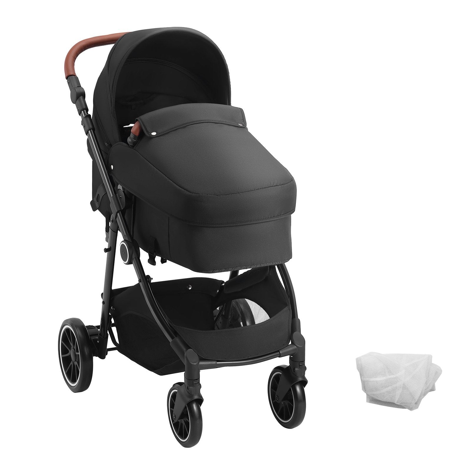VEVOR Baby Stroller 👶 Foldable Infant & Toddler Travel System with Bassinet, Adjustable Backrest & Reversible Seat