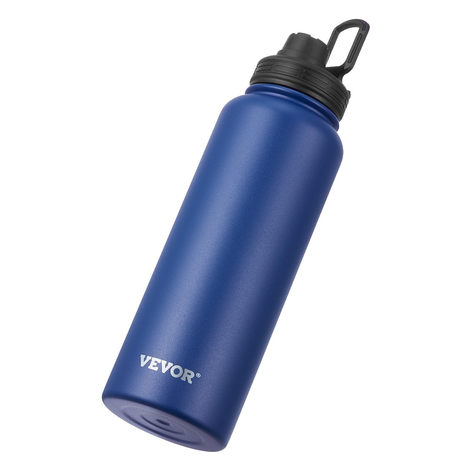 40 oz Insulated Water Bottle with 3 Lids - Stainless Steel Vacuum Flask for Hot & Cold Drinks