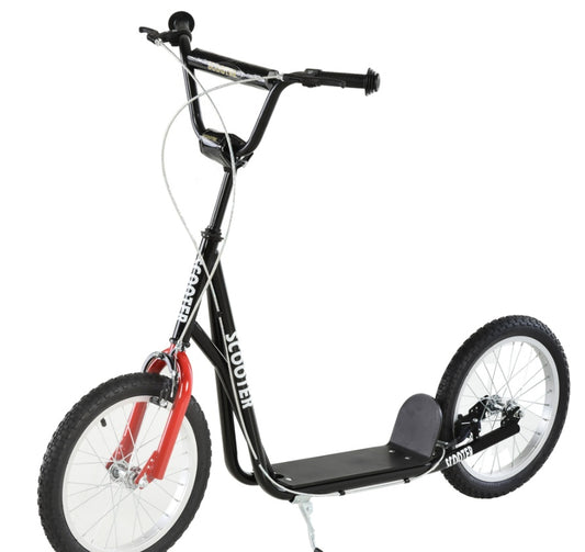Kids Kick Scooter with Dual Brakes - Adjustable Handlebar Scooter with 12" Inflatable Wheels for Ages 5-10