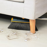 Thickened Rotatable Foldable Stainless Steel Rod Broom & Dustpan Set – Indoor Cleaning Supplies