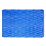 Double-Layer Rice-Shaped Cat Litter Pad – Waterproof EVA Non-Slip Mat for Trapping Litter & Easy Cleaning