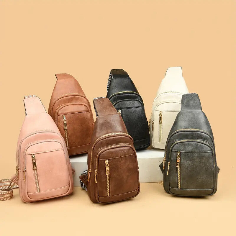 Women’s Large Crossbody Handbag – Multi-Layered PU Leather Shoulder & Messenger Bag