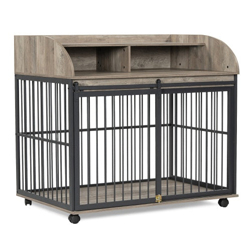 Wooden Kennel – Durable Outdoor Dog House with Weather-Resistant Roof, Raised Base & Ventilation for Medium & Large Dogs