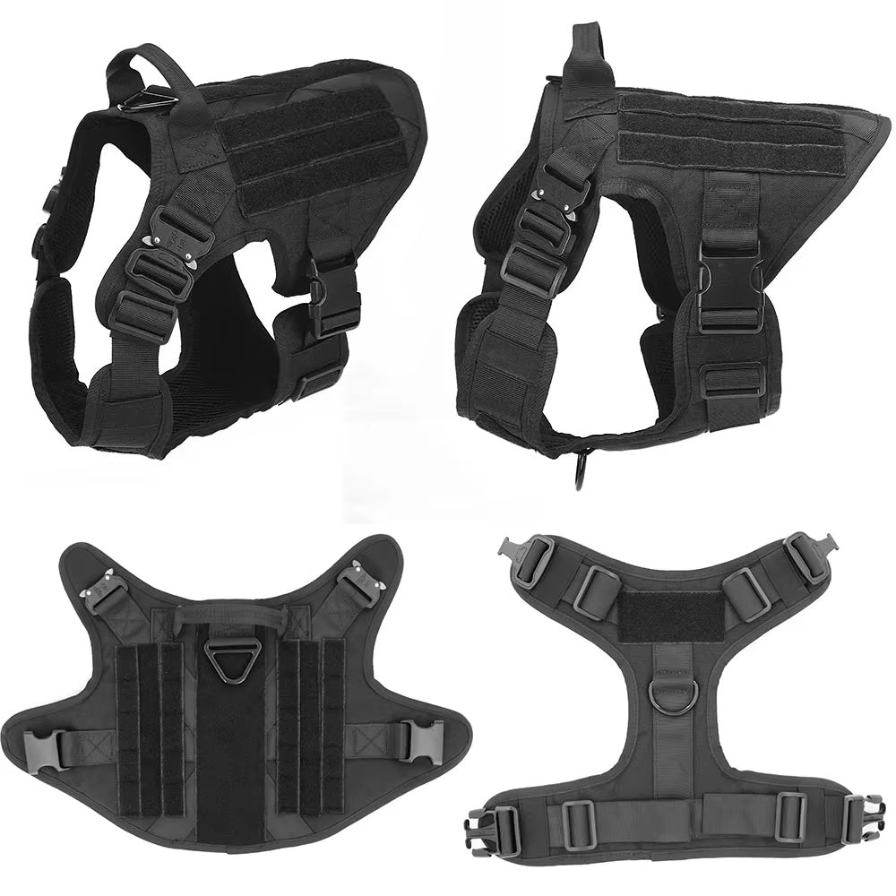 Pet Harness Luxury Dog Leash Set – Adjustable Camouflage Nylon Chest Harness with Matching Leash for Walking & Training
