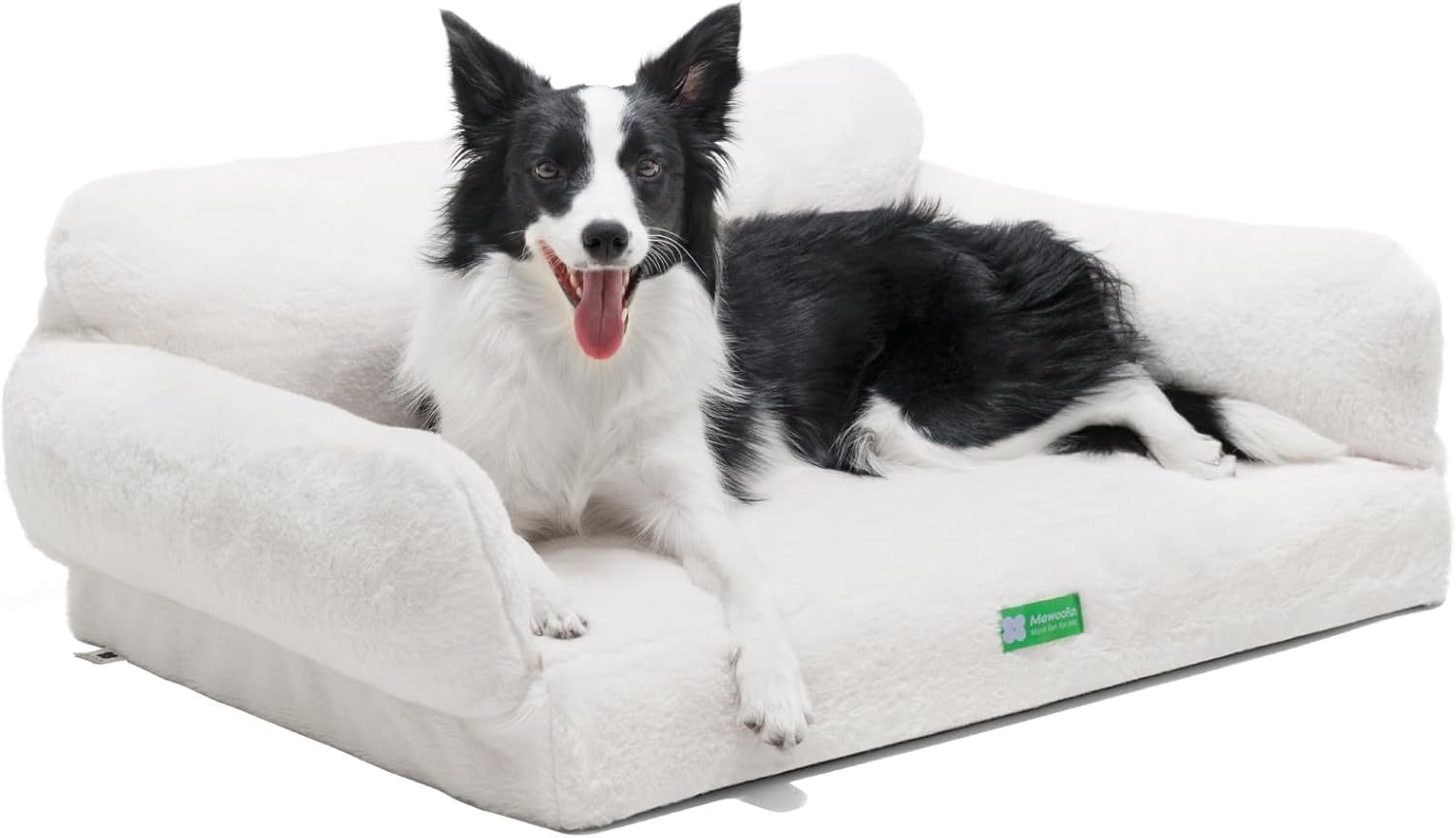 Mewoofun Orthopedic Dog Bed – 34.6" Egg Foam Sofa with Washable Cover & Non-Slip Bottom for Small & Medium Dogs