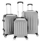 3-in-1 ABS Portable Hard Shell Luggage Set – Lightweight Spinner Suitcases (20", 24", 28")