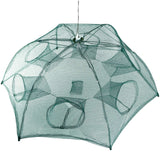 Foldable Fishing Bait Trap - 6-Hole Automatic Net for Shrimp, Crab, Minnow & Crawfish