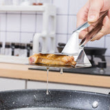 Heavy-Duty Stainless Steel Steak Clamp Tongs – Multi-Purpose Clip for Meat, Bread, BBQ & Cooking
