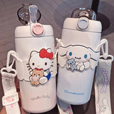 Sanrio Licensed 500 ml Insulated Stainless Steel Bottle – Cute Character Straw Bottle for Travel & Daily Use 🥤🎀