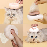 Pet Massage Hair Removal Comb – Paw-Shaped Grooming Brush for Dogs & Cats, Gentle Deshedding & Pet Hair Remover Tool