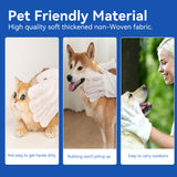 Pet Cleaning Wipes Gloves – Rinse-Free Bathing & Deodorizing Gloves for Dogs & Cats, Daily Care & Travel-Friendly