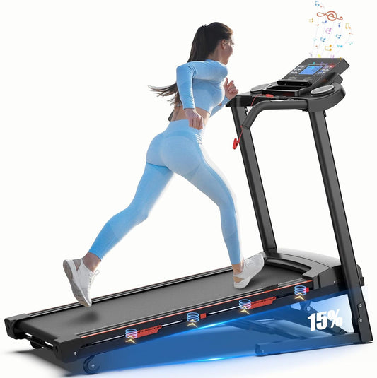 Home Automatic Tilt Treadmill | 400 lbs Capacity & 3.25 HP Folding Electric Running Machine 🏃‍♂️🔥
