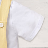 Infant Baby Boy Gentleman Outfit – Short Sleeve T-Shirt & Suspender Romper Jumpsuit Set for First Birthday